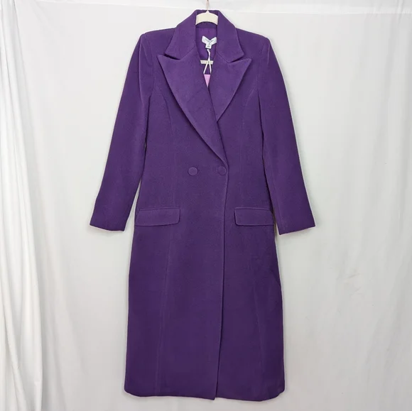 Sergio Hudson x Target Purple Long Coat - Picture 2 of 10